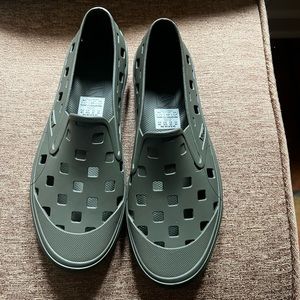 Green Rubber Vans size 9